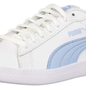Puma White and Light Blue Sneakers